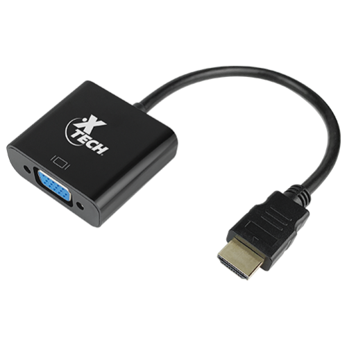 ADAPTADOR XTECH XTC-363 HDMI MALE TO VGA FEMALEde vídeo HDMI macho a VGA hembra